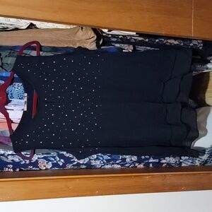 Belladini 1x black silver sparkle tank